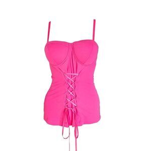 y2k scene corset cami top